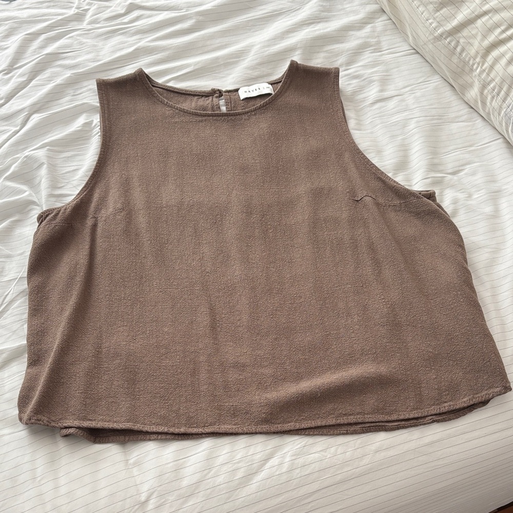 Soft Brown Tank Top